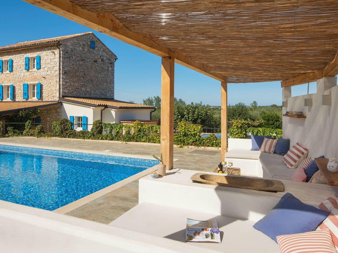 Villa Flavia Traditionelles Steinhaus mit Pool in Umag und Umgebung