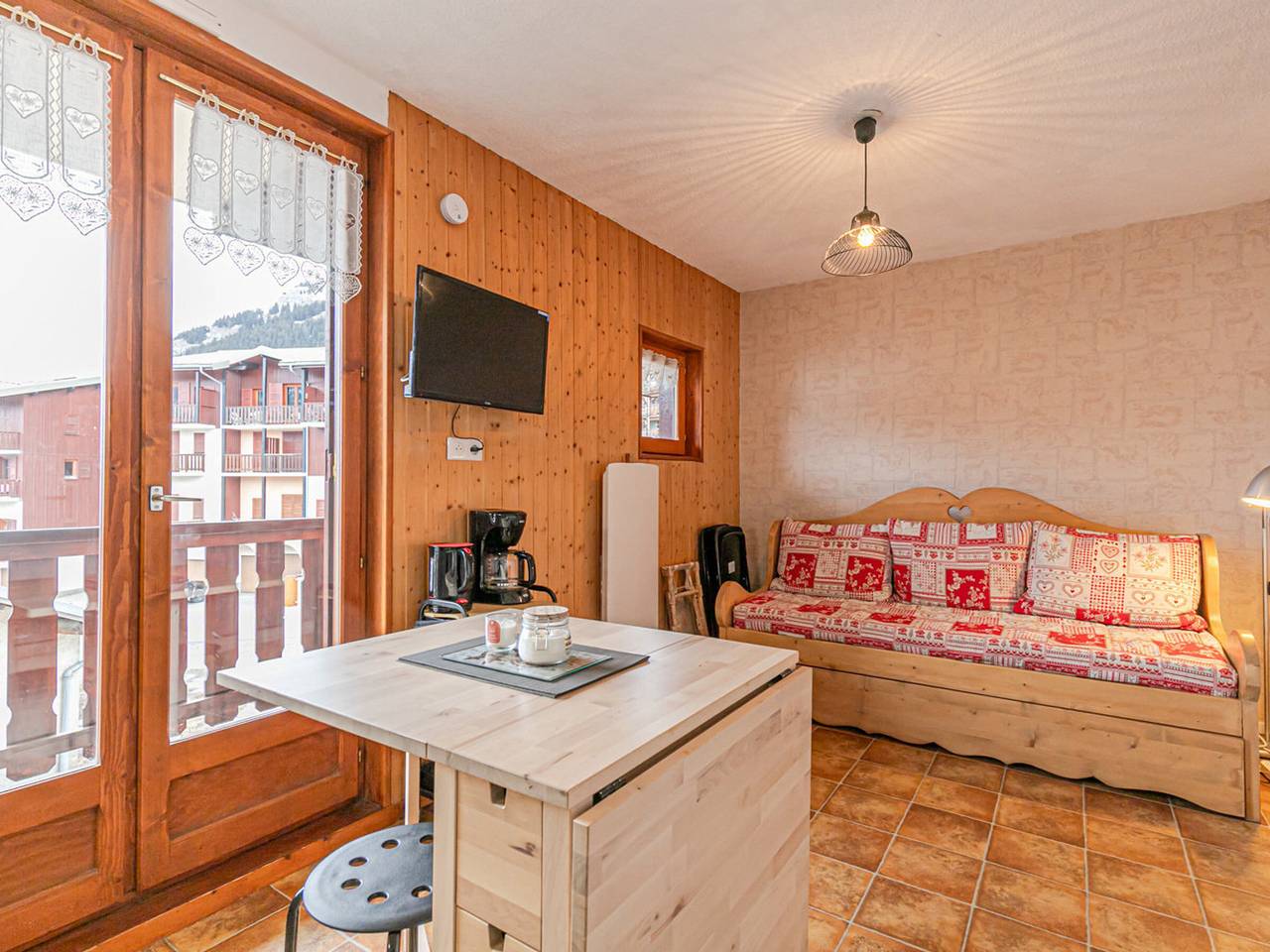 Estudio entero, Estudio Cabina 3 pers, 22m², Suroeste con Balcón in Aussois, Región de Saint-Jean-de-Maurienne