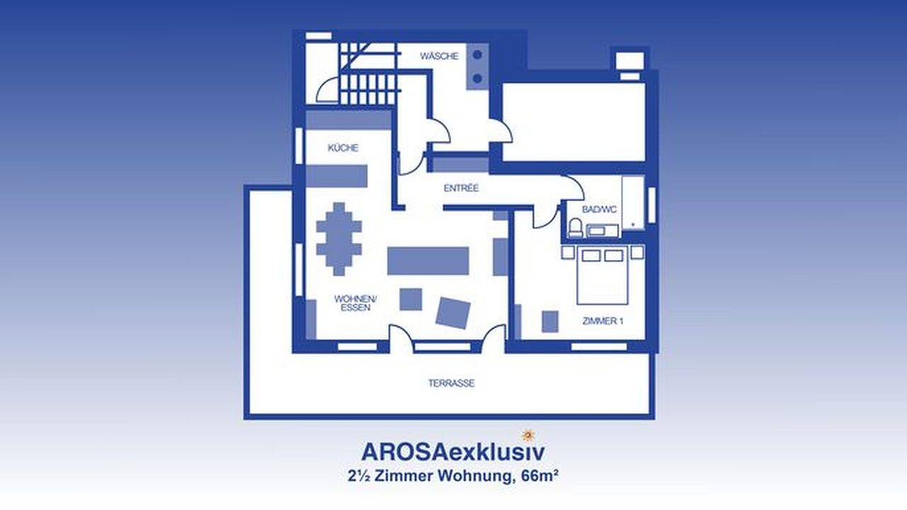 Appartement de vacances entier, Ferienwohnung für 3 Personen (60 m²) in Arosa in Arosa, Chaîne de Plessur