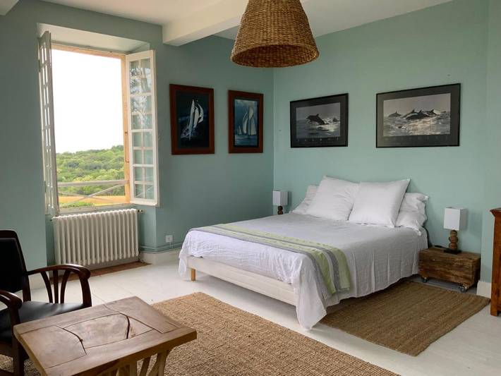 Cottage pour 2 personnes, avec vue ainsi que jardin et terrasse à Laguian-Mazous