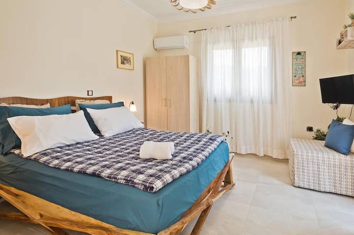 Vakantieappartement voor 3 personen, met tuin en balkon op Karpathos