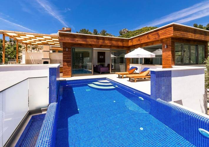 Villa pour 2 personnes, avec jardin ainsi que piscine et jacuzzi, adapté aux familles dans Province d'Antalya - 3
