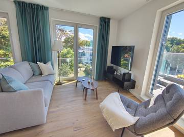 Ferienwohnung für 4 Personen, mit Balkon, kinderfreundlich in der Rostocker Heide