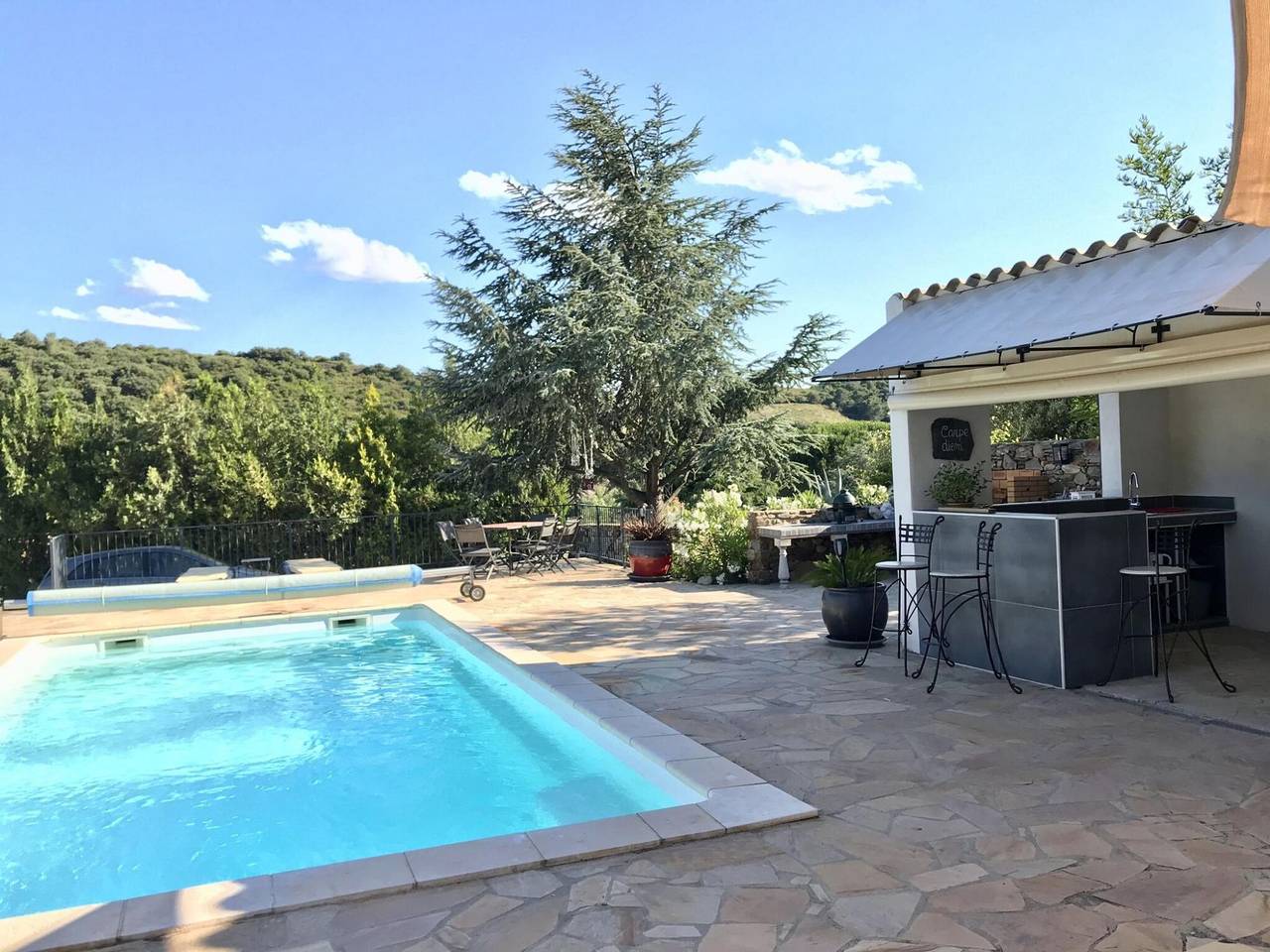 Beautiful villa in Roquebrun with private pool in Roquebrun, Béziers und Umgebung