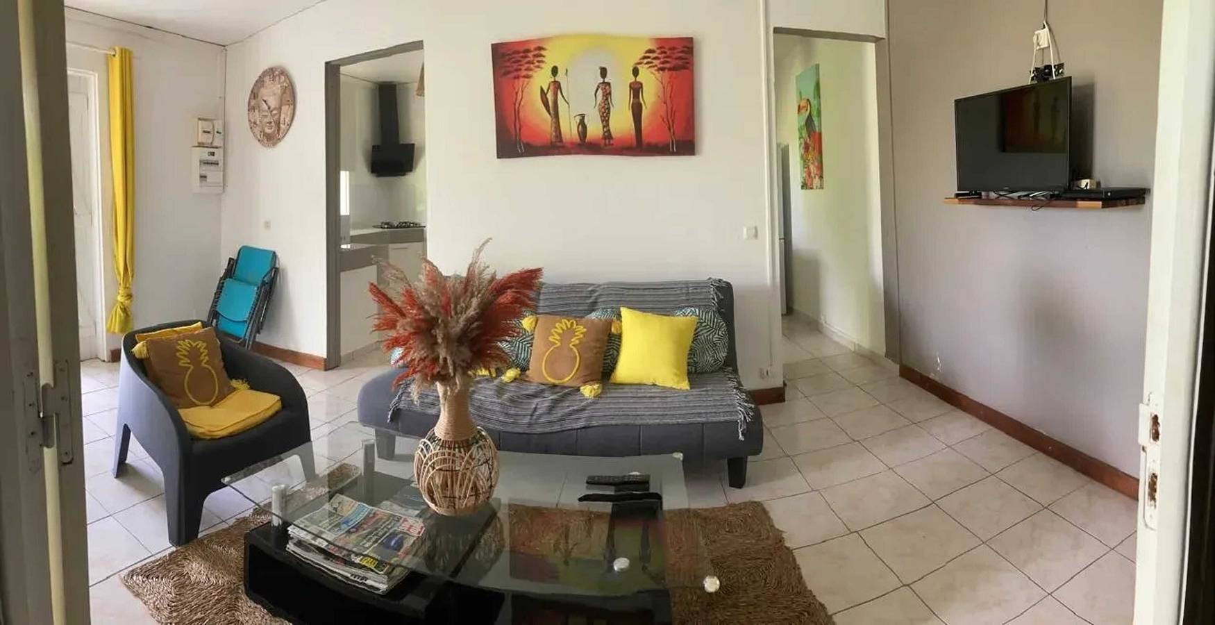 Ganze Wohnung, Ferienwohnung mit Gartenblick in Deshaies 80 m² mit Pool in Deshaies, Guadeloupe