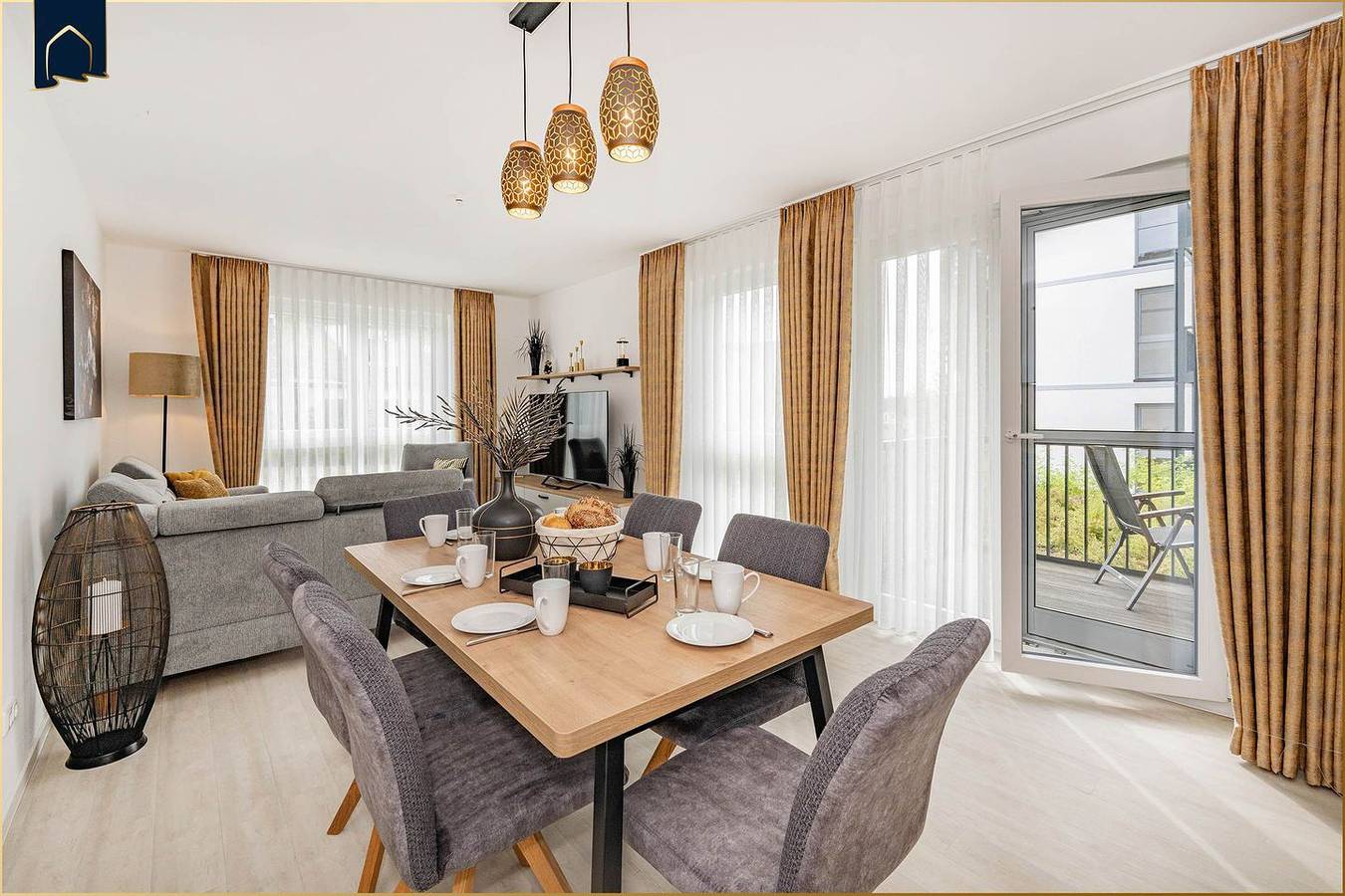 Ganze Wohnung, Modernes Appartement mit Balkon – strandnah und familienfreundlich in Kölpinsee, Loddin