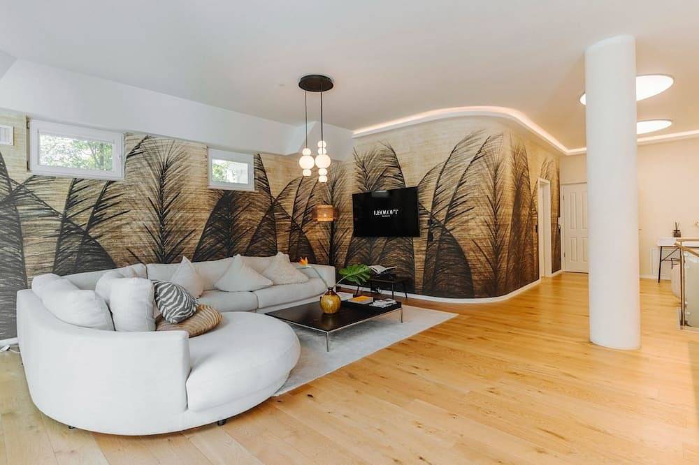 Ganze Wohnung, Luxuriöses Loft mit großer Sonnenterrasse und Sauna in München Schwabing, München