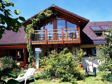 Gîte pour 4 personnes, avec terrasse ainsi que balcon/terrasse et vue sur le lac à Meersburg