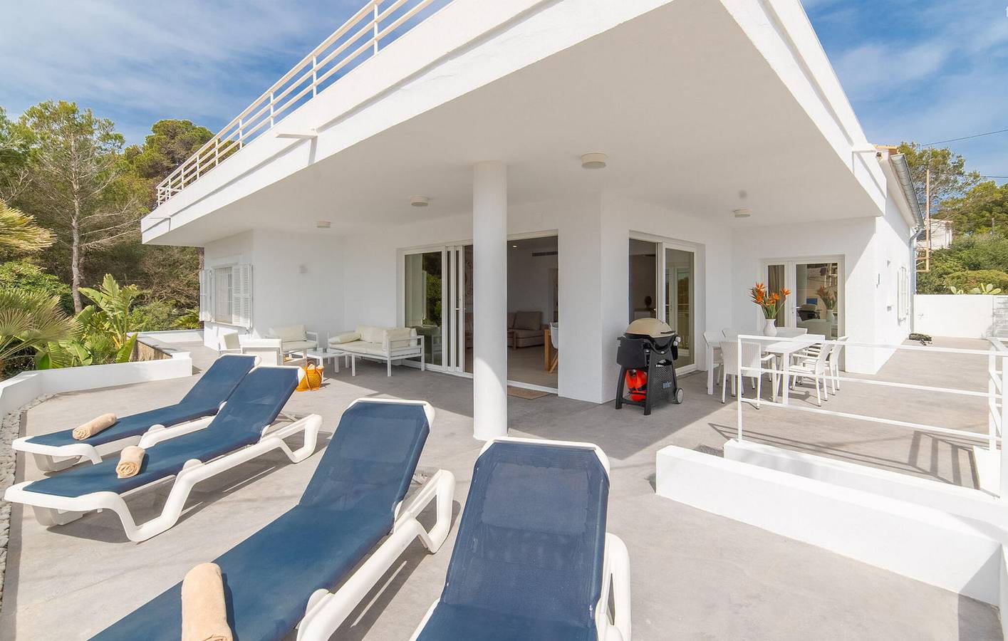 Gemütliches Apartment am Strand mit Klimaanlage, Terrasse und Grill in Son Moll, Capdepera