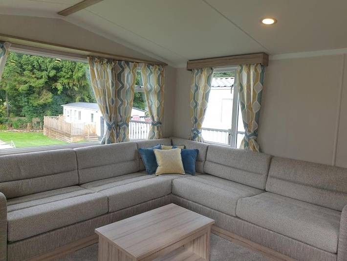 Lodge for 6 people, with Balcony and Terrace as well as View in Kippford