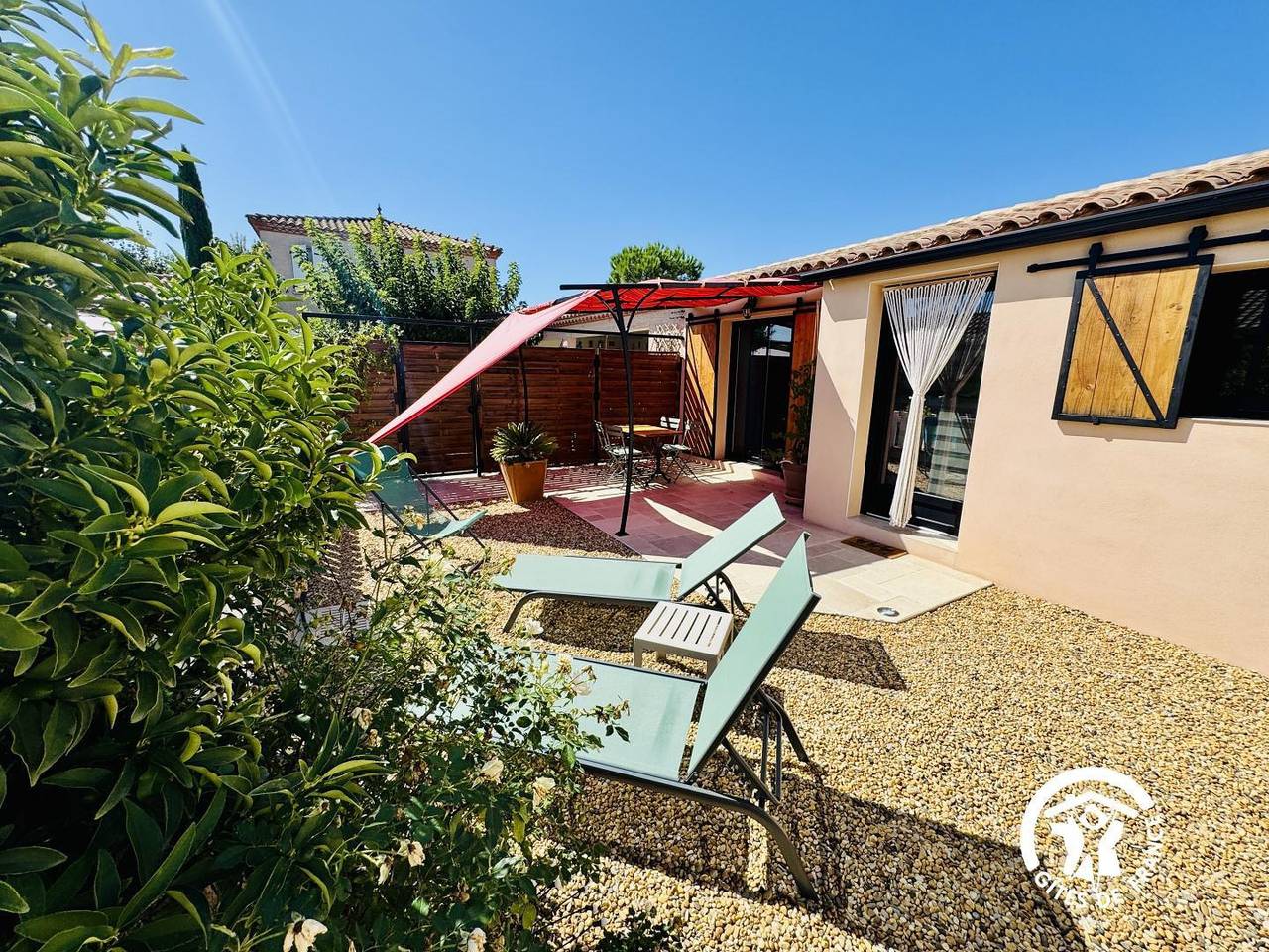 Gîte für 2 Personen mit Pool in Saint-Nazaire-d'Aude, Narbonne und Umgebung