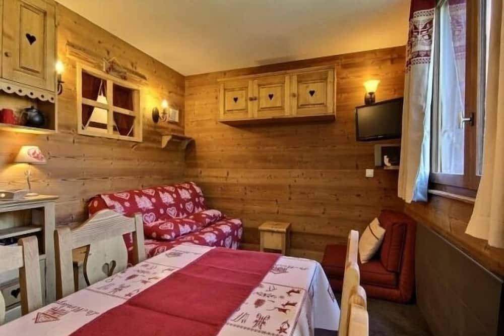 Ganze Wohnung, Tolles Studio-Kabine für 4 an der Piste, Balkon, Skiraum, Parkplatz in Belle Plagne, La Plagne-Tarentaise