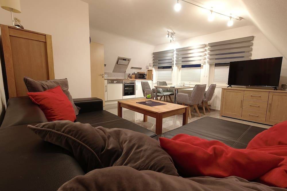 Ganze Wohnung, Gemütliche 4****Whg im Og, 2P, Terr./Garten, Boxspringbett, Nr, keine Haustiere in Haselünne, Hasetal