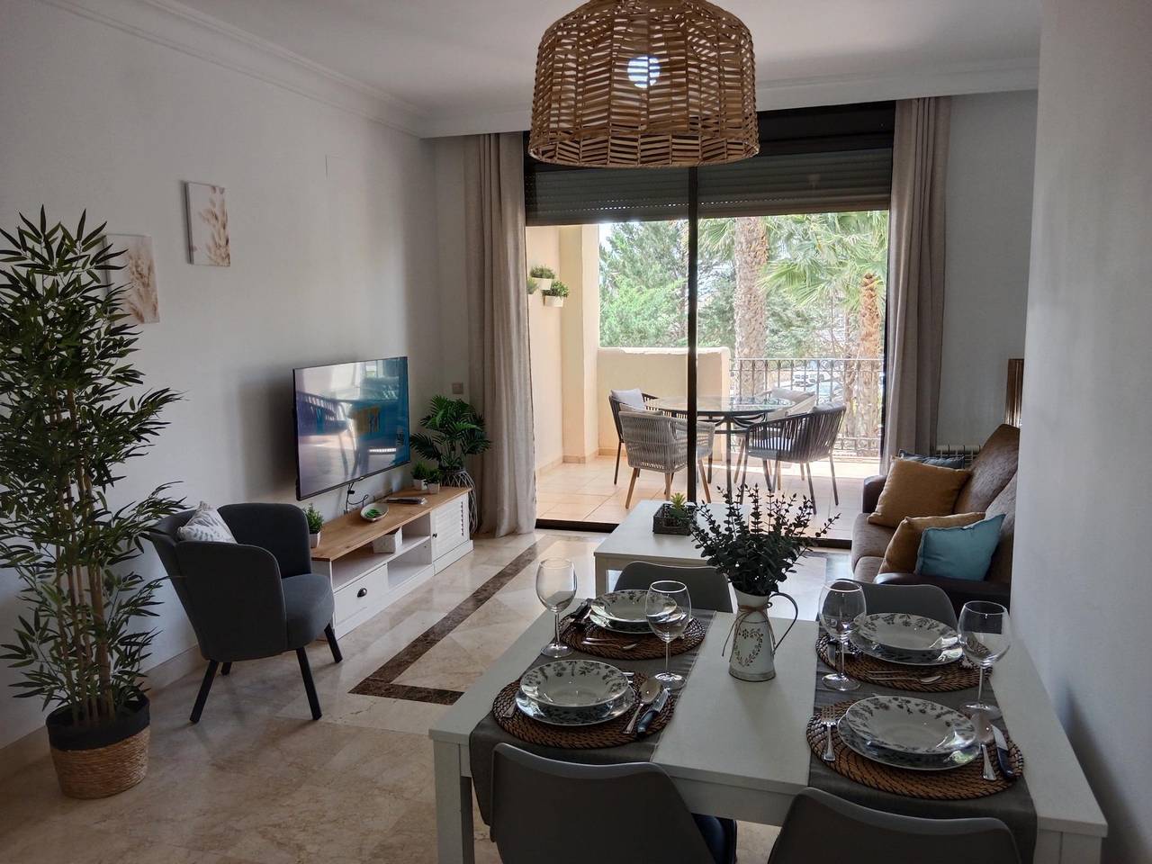 Hel ferieleilighet, Ferieleilighet for 4 personer med badebasseng in Roda Golf, San Javier