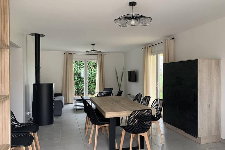 Maison de vacances pour 9 personnes, avec jardin