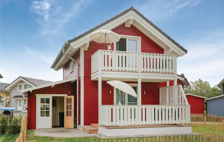 Ferienhaus für 4 Personen, mit Terrasse und Garten sowie Sauna