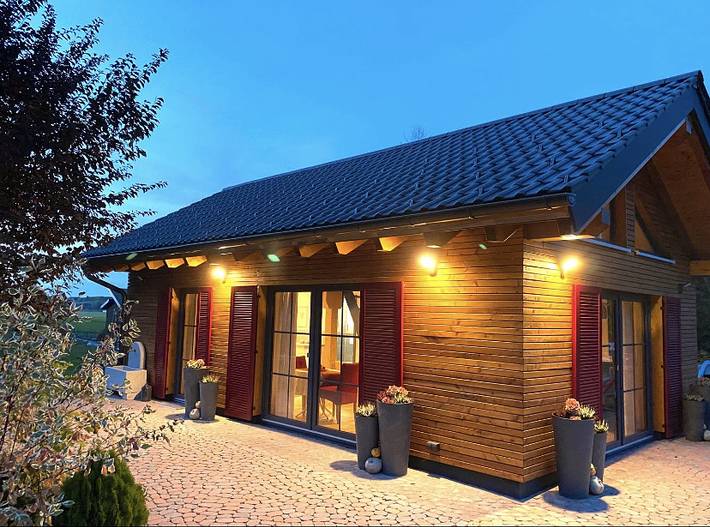 Ferienhaus für 4 Personen, mit Terrasse in Dietmannsried