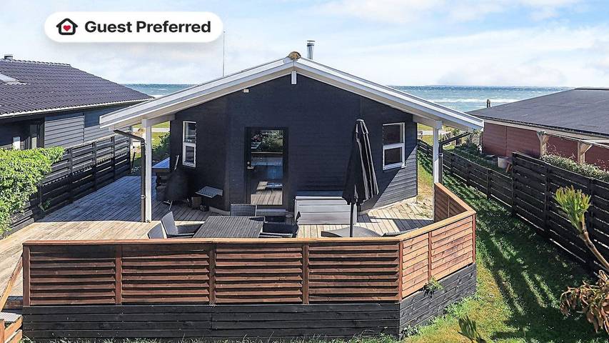 Ferieudlejning for 4 personer, med udsigt og terrasse, husdyr tilladt i Hasmark Strand