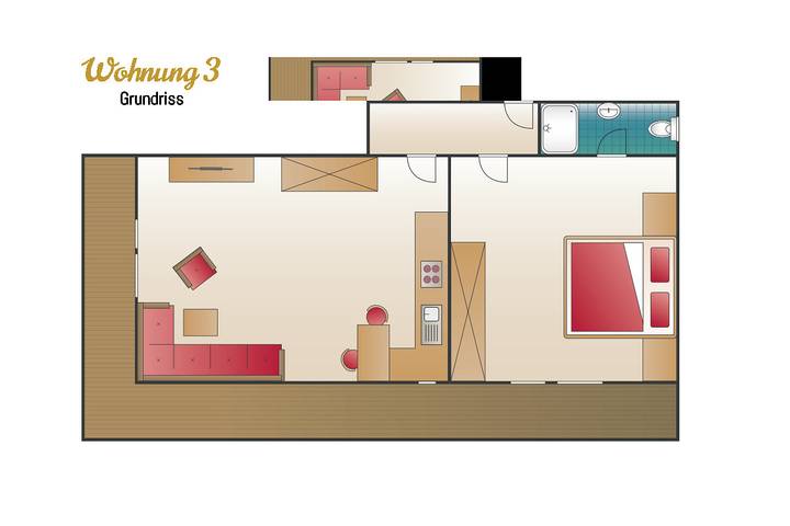 Geheel appartement, Vakantieappartement voor 2 personen met balkon in Oberstdorf, Zwaben (Bayern)