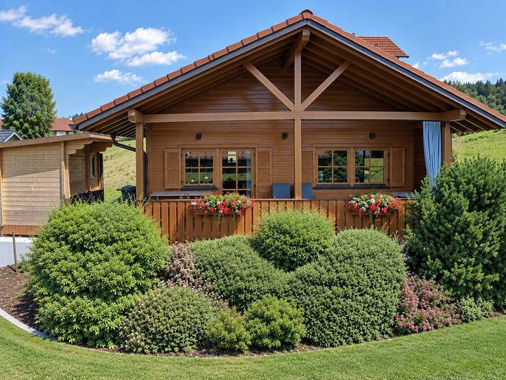 Chalet Leithenwald - Chalet Lusen mit eigenen Whirlpool, eigener Sauna, inkl. Frühstückskorb in Zwiesel, Šumava Mountains
