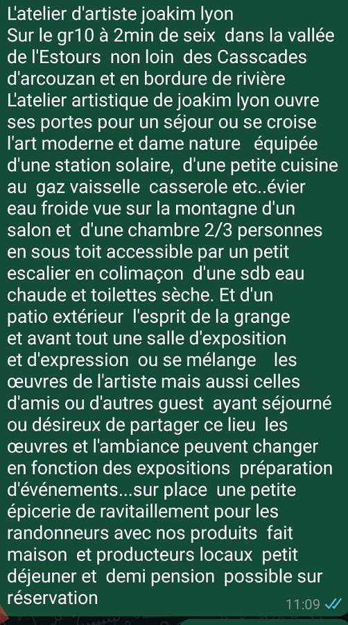Location de vacances pour 3 personnes, avec vue et terrasse à Seix - 2