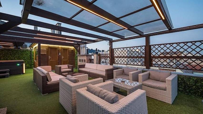 Location de vacances pour 9 personnes, avec balcon ainsi que jacuzzi et sauna à Munich