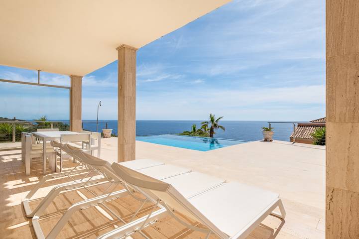 Ferienhaus für 6 Personen, mit Balkon und Terrasse sowie Garten und Pool in Cala Magrana