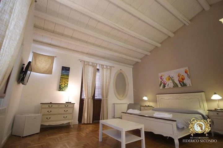 Ferienwohnung für 3 Personen, mit Balkon und Terrasse sowie Ausblick