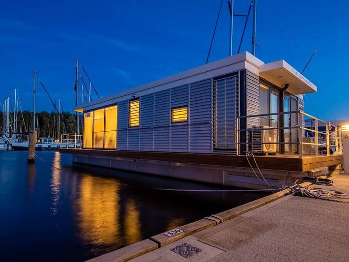 Hausboot für 4 Personen, mit Balkon und Garten am Greifswalder Bodden - 4