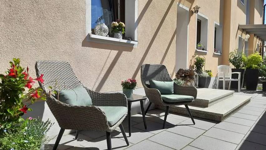 Ferienwohnung für 3 Personen, mit Garten