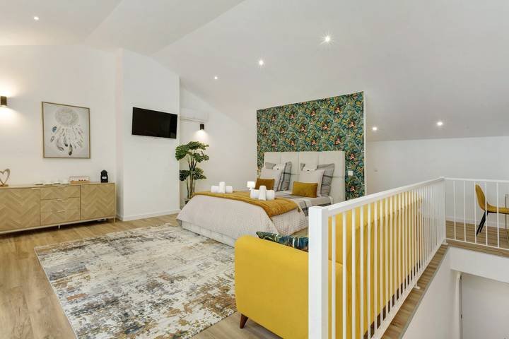 Hel lejlighed, 'King' Room with Mountain View, Wi-Fi Access and Air Conditioning in Gaula, Maderia