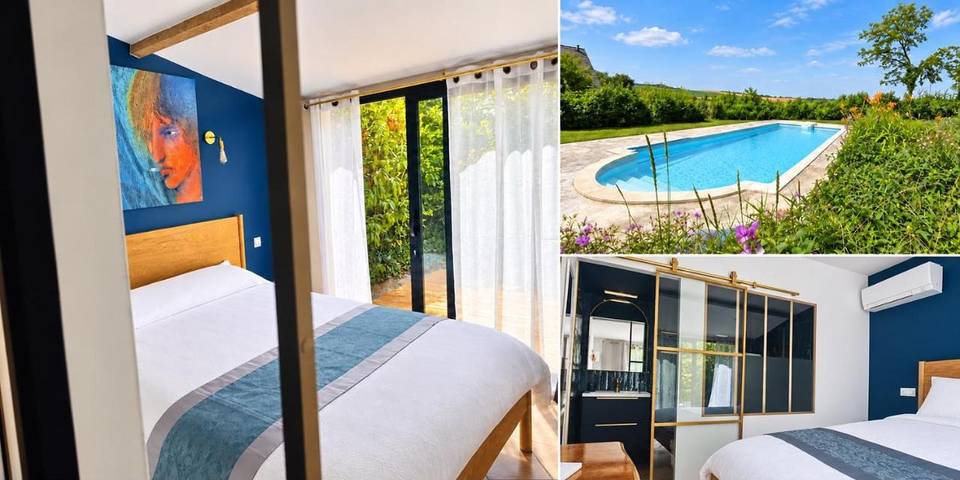 Location de vacances pour 2 personnes, avec Terrasse ainsi que Jardin et Piscine dans Saint-Martin-de-Nigelles