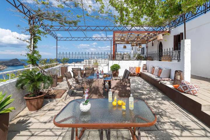 Apartamento para 2 personas, con terraza en Lindos