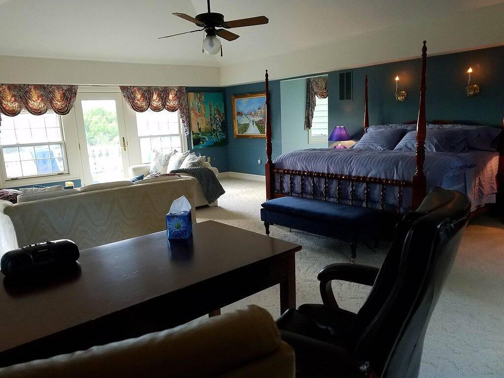 Monet Honeymoonsuite Elegant Lrg 2rm w / Balkon in Villa / Mountn ~ Weide-Pool-Blick in Loudoun County
