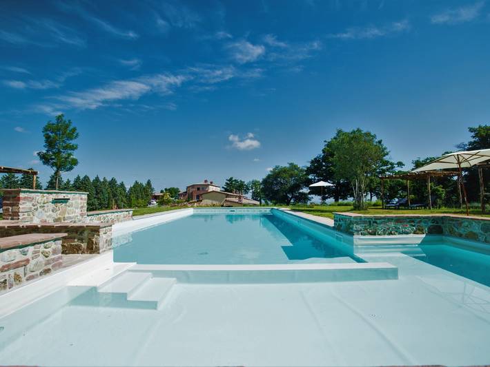Filter.agritourismo_pet.vacation_home per 3 persone, con Terrazza e Giardino nonché Piscina per bambini e Panorama in Siena e dintorni