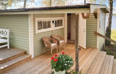 Chalet für 5 Personen, mit Terrasse und Garten sowie Seeblick, mit Haustier in Südschweden