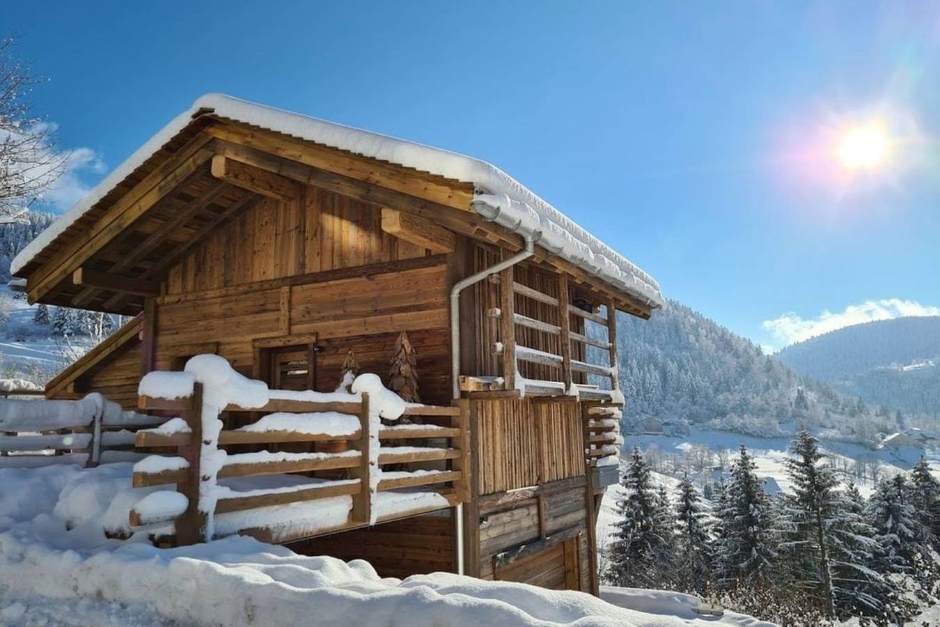 Chalet für 4 Personen mit Balkon in Ventron, Regionaler Naturpark Belchen der Vogesen