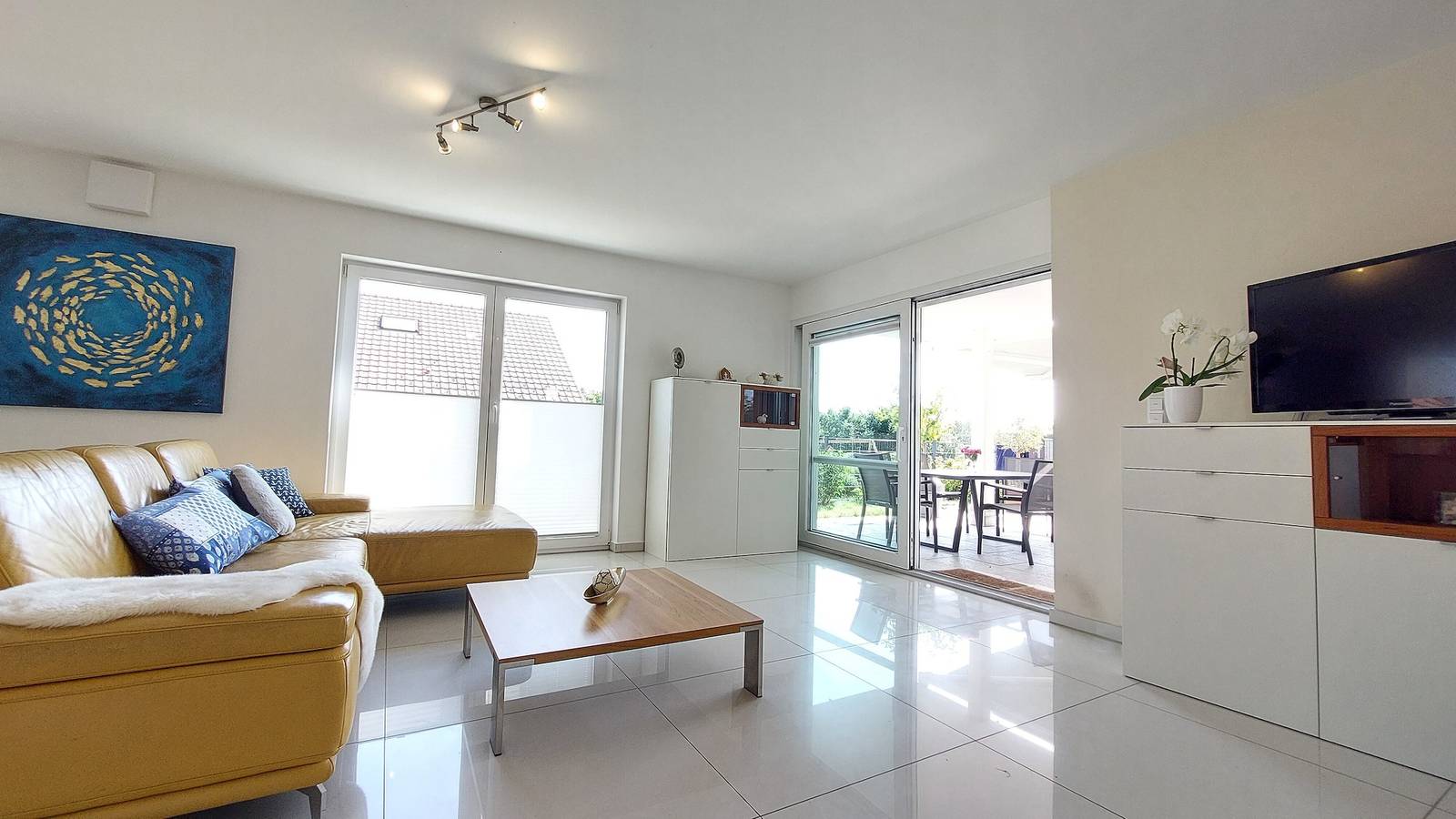 Ganze Wohnung, Ferienwohnung 'Dinkelbach Feriendomicil 2 E' mit Bergblick, privater Terrasse und Wi-Fi in Bodolz, Bayerisch Schwaben