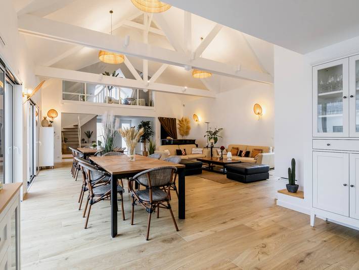 Villa de lujo con piscina, spa, gimnasio y sala de cine, a 50m de la playa y cerca de Guérande y La Turballe in La Turballe, Côte de Jade