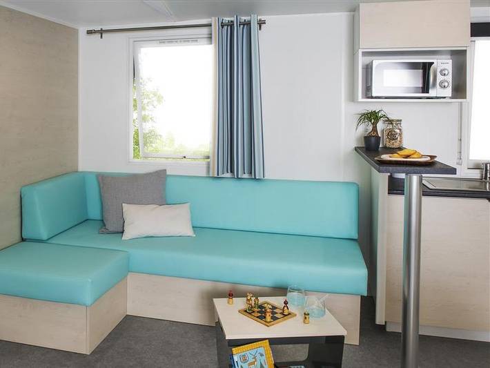 La Touesse Camping - Mobilheim 6 personen - Bahamas 36m² - 3 Schlafzimmer - Überdachte Terrasse in Saint-Lunaire, Saint-Malo und Umgebung