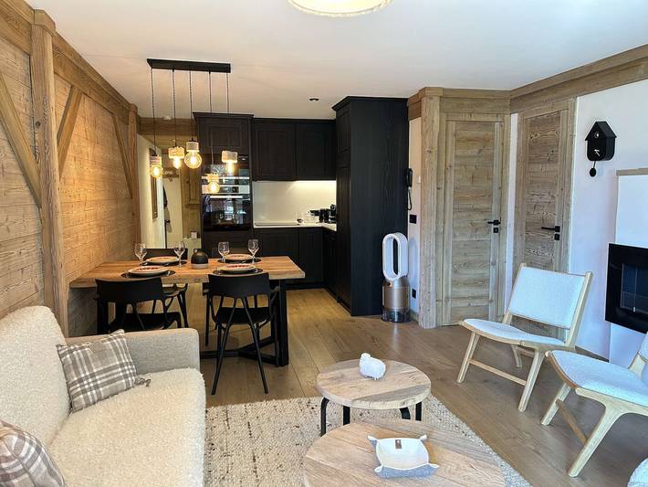 Gîte pour 4 personnes, avec terrasse dans Meribel Village
