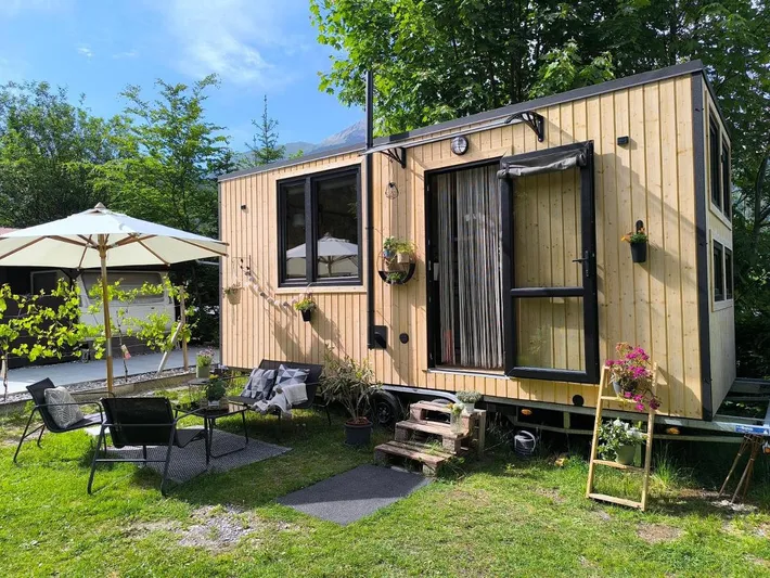 Ferienhaus für 3 Personen, mit Terrasse und Garten sowie Ausblick - 1