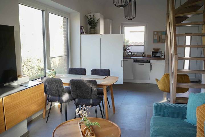 Ferienhaus für 6 Personen, mit Garten und Ausblick, mit Haustier in Jade