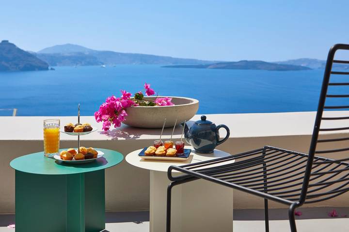 Villa pour 7 personnes, avec terrasse et vue sur l’océan à Oia