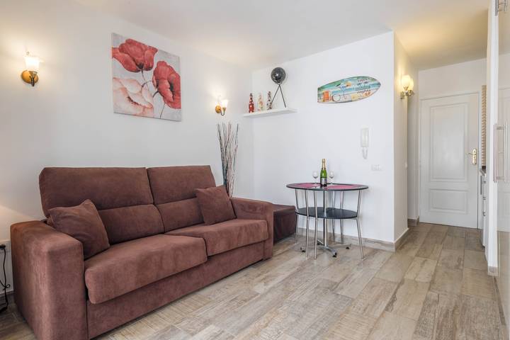 Ganze Wohnung, Einzimmerwohnung Estudio Centro Medano in Strandnähe mit Wlan und Balkon in Playa el Médano, Granadilla de Abona