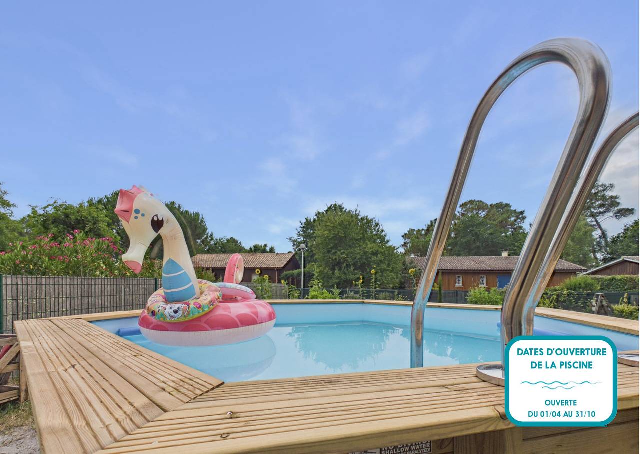 Piscina, jardín y juegos infantiles – Casa para 6 in Taussat, Lanton