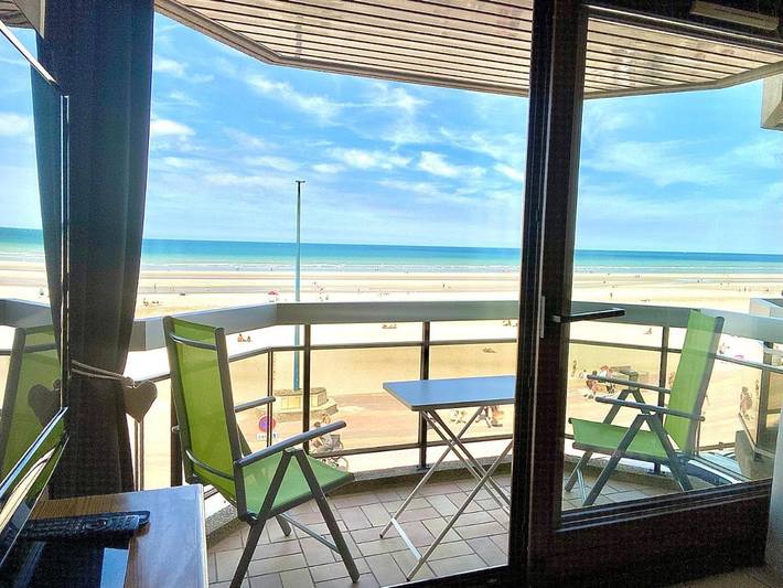 Appartement de vacances pour 4 personnes, avec Balcon ainsi que Terrasse et Vue à Bray-Dunes