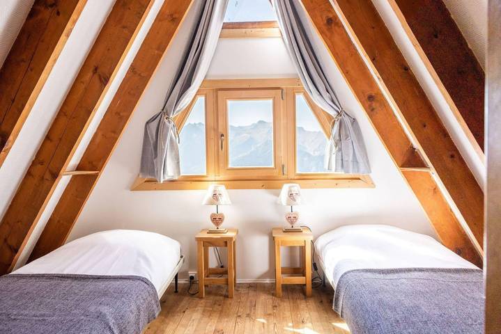 Chalet pour 8 personnes, avec terrasse à Huez