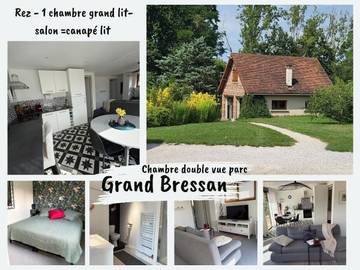 Gîte pour 2 personnes, avec vue et jardin, animaux acceptés à Saint-Germain-du-Bois