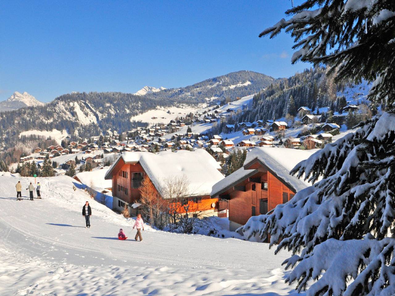 Appartement entier, Studio à La Perrière avec vue sur montagnes in La Clusaz, Région d'Annecy
